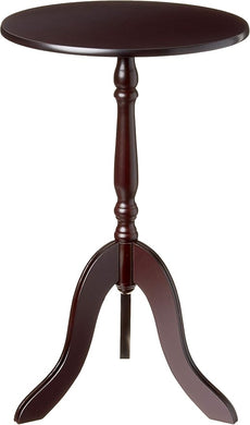 24.8" Tall Pedestal End Table