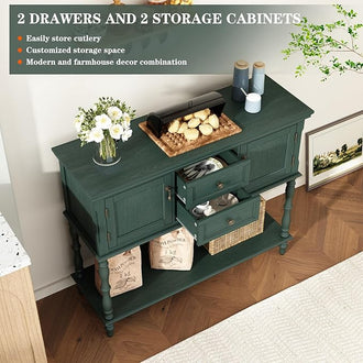 Console Table with 2 Drawers