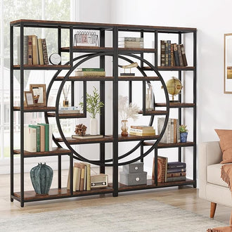 Industrial 5 Tier Bookcase