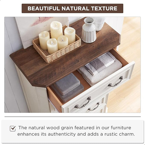 Farmhouse 5 Drawers Dresser