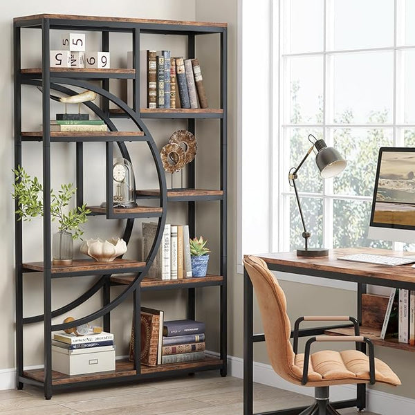 Industrial 5 Tier Bookcase