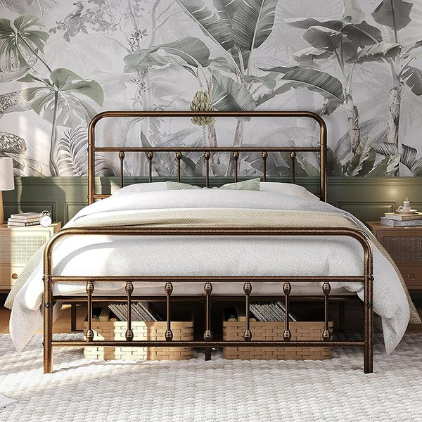 Classic Metal Platform Bed Frame